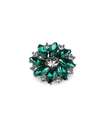 Ozdoba na gombík s brúsenými kamienkami - 1 ks | Mimib