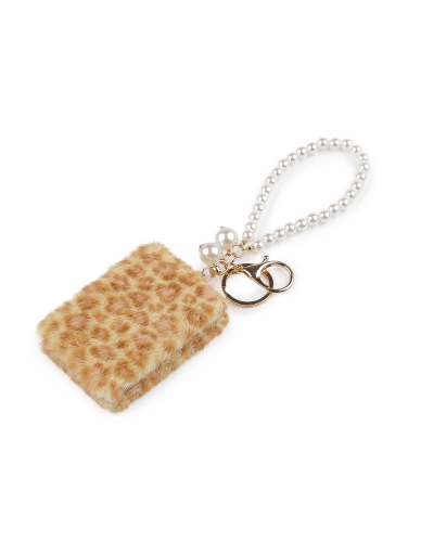 Plyšové kozmetické zrkadlo / prívesok na kabelku - 1 ks | Mimib