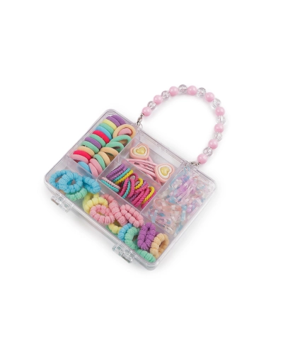 Mini gumičky a sponky do vlasov v boxe - 1 sada | Mimib