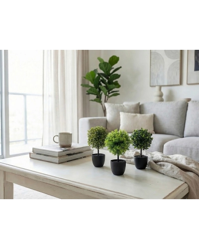 Umelý buxus v kvetináči - 1 ks | Mimib