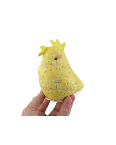 Textilná sliepočka na jarné aranžovanie - 1 ks | Mimib