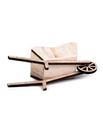 Dekorácia drevený  fúrik 6x16 cm - 1 ks | Mimib