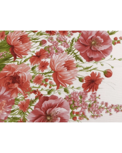 Bavlnené vaflové piké kvety - 1 m | Mimib