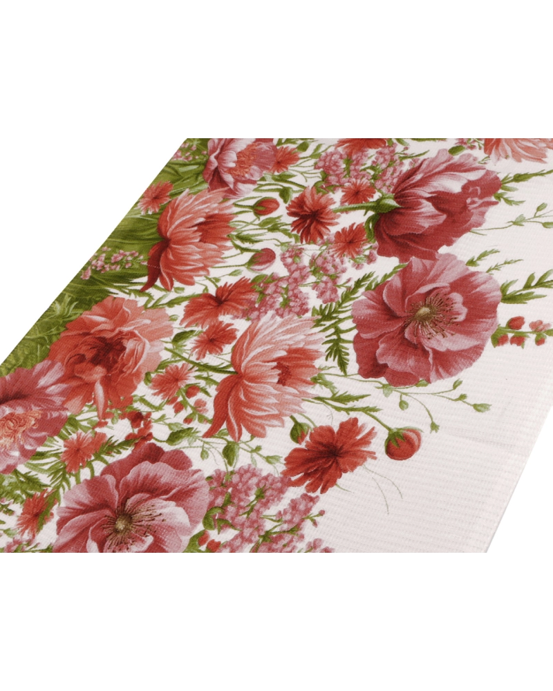 Bavlnené vaflové piké kvety - 1 m | Mimib