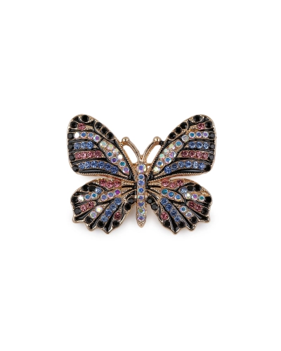 Brošňa s brúsenými kamienkami motýľ - 1 ks | Mimib