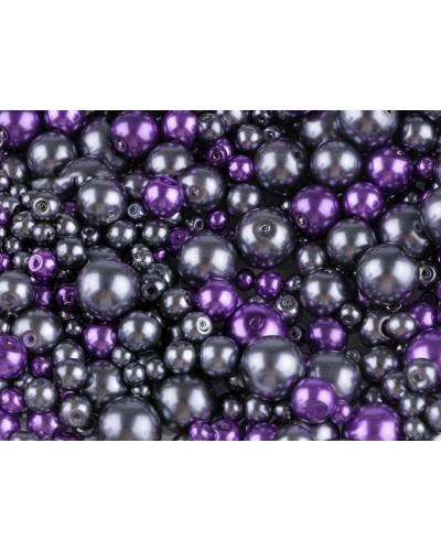 Üveg teklagyöngyök méret- és színkeverék Ø4-12 mm | Mimib