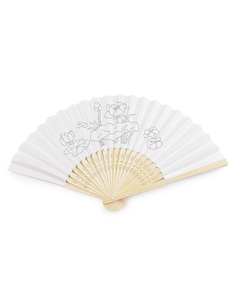 Detský vejár na domaľovanie / vymaľovanie - 1 ks | Mimib