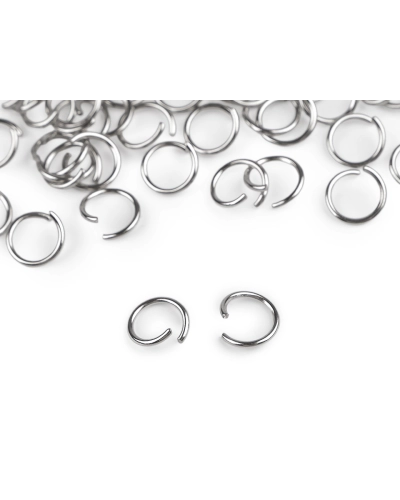 Krúžok spojovací Ø10 mm z nerezovej ocele na výrobu kľúčeniek - 1 sáčok | Mimib
