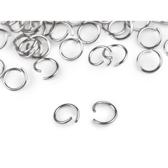 Krúžok spojovací Ø10 mm z nerezovej ocele na výrobu kľúčeniek - 1 sáčok | Mimib