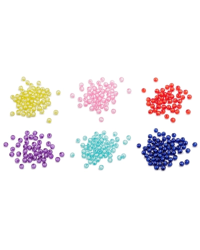 Plastové koráliky ploškované Ø8 mm - 20 g | Mimib