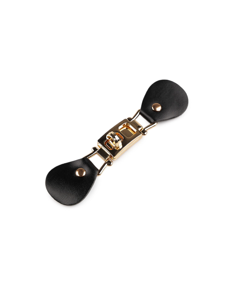 Zapínanie z eko kože na kabelky, odevy 3x12 cm - 1 pár | Mimib