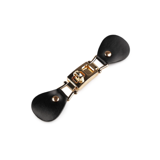 Zapínanie z eko kože na kabelky, odevy 3x12 cm - 1 pár | Mimib