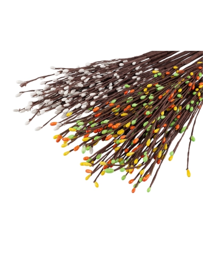 Umelá vetvička s púčikmi na drôtiku - 10 ks | Mimib