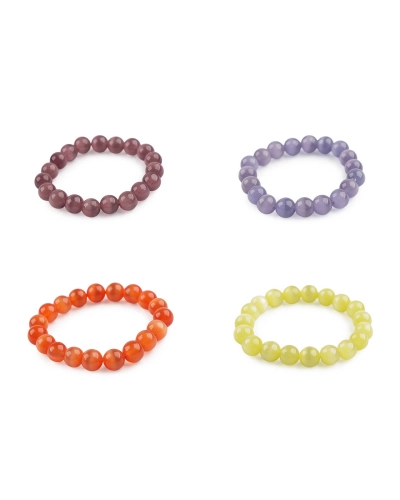 Náramok pružný zo sklenených korálikov - 1 ks | Mimib