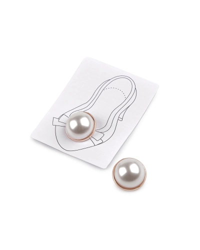 Klip / brošňa / ozdoba na topánky perly - 1 pár | Mimib