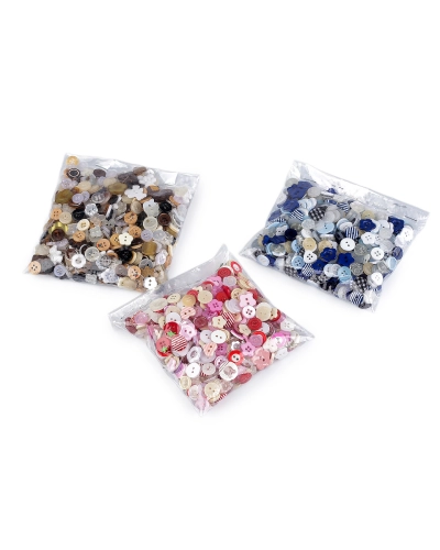 Gombíky mix 500 ks - 1 sáčok | Mimib