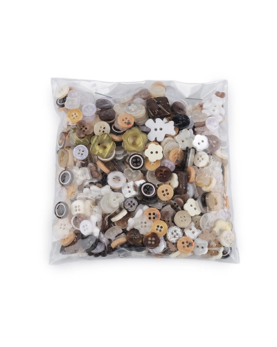 Gombíky mix 500 ks - 1 sáčok | Mimib