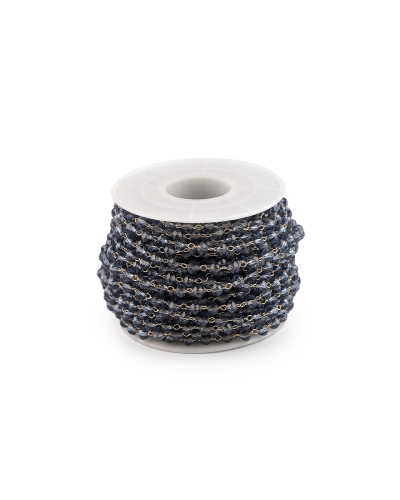 Retiazka s brúsenými korálikmi Ø4 mm metráž - 10 m | Mimib