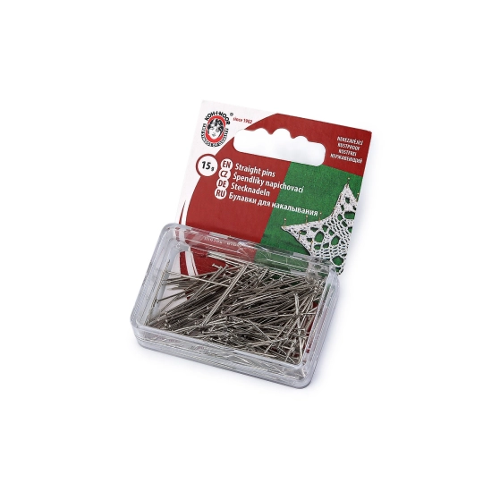 Celokovové špendlíky dĺžka 36 mm mosadzné - 1 krab. | Mimib