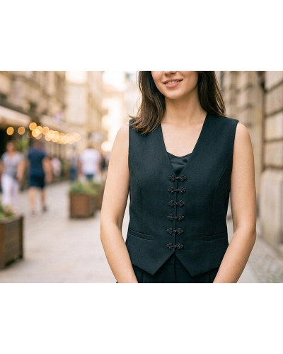 Ozdobné textilné zapínanie s korálkami - 4 pár | Mimib