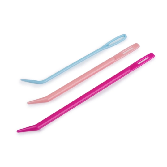 Ihly plastové so zahnutou špičkou sada 3 ks mix veľkostí - 1 sada | Mimib