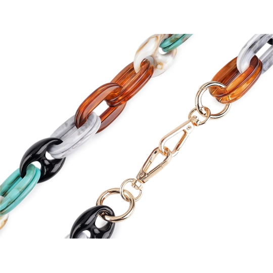 Reťaz na mobilný telefón s karabínami dĺžka 120, 130 cm - 1 ks | Mimib