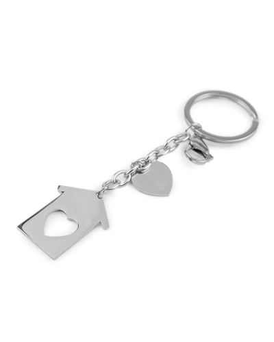 Medál kulcsra / táskára rozsdamentes acélból - 1 db. | Mimib