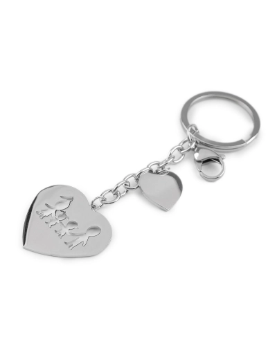 Medál kulcsra / táskára rozsdamentes acélból - 1 db. | Mimib