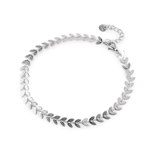 Boka lánc rozsdamentes acélból gyöngyökkel és medállal - 1 db. | Mimib