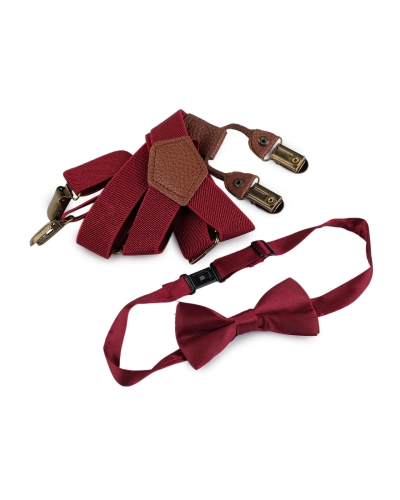 Gyerek nadrágtartó és csokornyakkendő szett - 1 szett