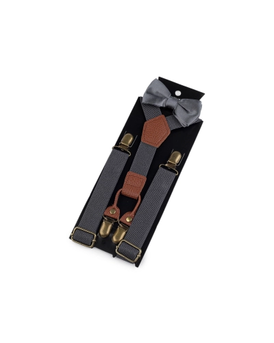 Gyerek nadrágtartó és csokornyakkendő szett - 1 szett