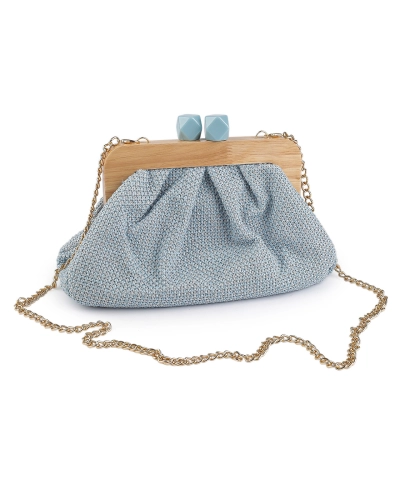 Kabelka - listová kabelka s dreveným rámčekom - 1 ks