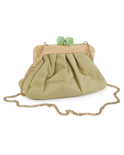 Kabelka - listová kabelka s dreveným rámčekom - 1 ks | Mimib