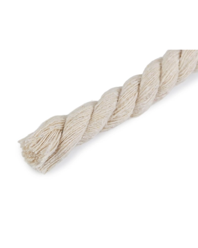 Bavlnená šnúra krútená Ø12 mm, návin 29 m, macrame - 29 m | Mimib