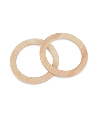 Drevené uchá z masívu na tašky - 2 ks | Mimib