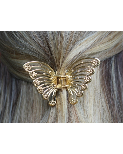 Štipec do vlasov kovový motýľ - 1 ks | Mimib