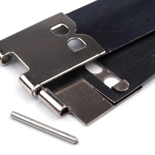 Pikk-pakk zár, (flex frame) 14x100 mm  pénztárca készítéséhez10 - 10pr.