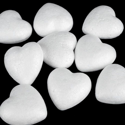 Polisztirol szív 4,4x4,7 cm 20db.