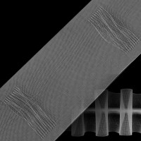 Függönyráncoló átlátszó bujtatós szélessége 80 mm  ceruzás ráncolású 50m