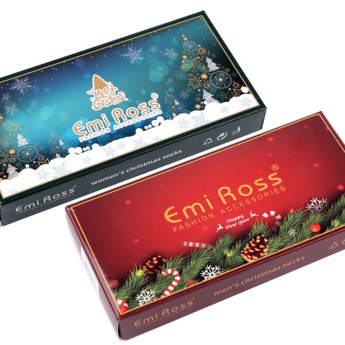 Karácsonyi zoknyi ajándék csomagolásban Emi Ross 2pr.