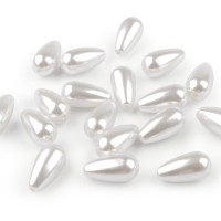 Viaszolt műanyag gyöngyök / teklagyöngy Glance csepp 10x20 mm 20g