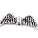 Gyöngy köztes angyal szárny 8x21 mm átfűzhető dísz10 - 10db.