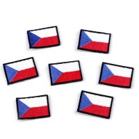 Ruhára vasalható címke / cseh zászló 1db.