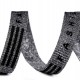 Díszítő szegőszalag / lurexszel nadrág szalag Fashion 15 mm 1m