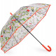 Női / lányos átlátszó kilövős esernyő réti virág 1db.