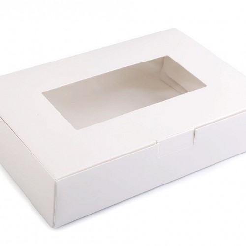 Ablakos ajándékdoboz süteményes doboz10 - 10db.