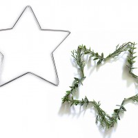 Karácsonyi fém csillag álloműző készítésre Ø20 cm1 - 1db.