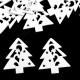 Fa karácsonyi dekoráció, csillag, szív, fenyőfa 10db.