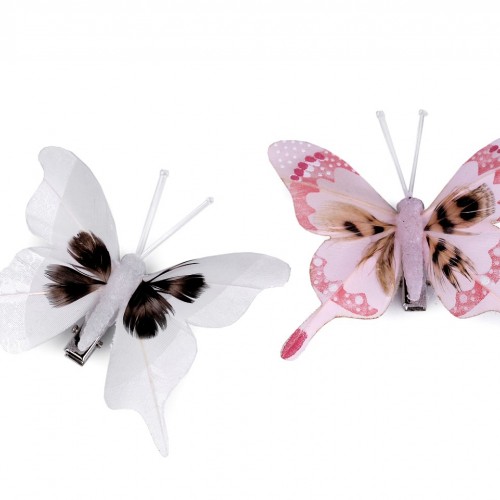 3D dekoráció pillangó csipesszel1 - 1db.