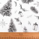 Karácsonyi pamut anyag / vászon fa 1m